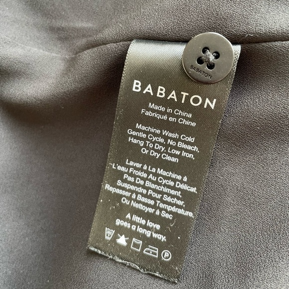 Babaton light flowy trench jacket xs black - Picture 7 of 8